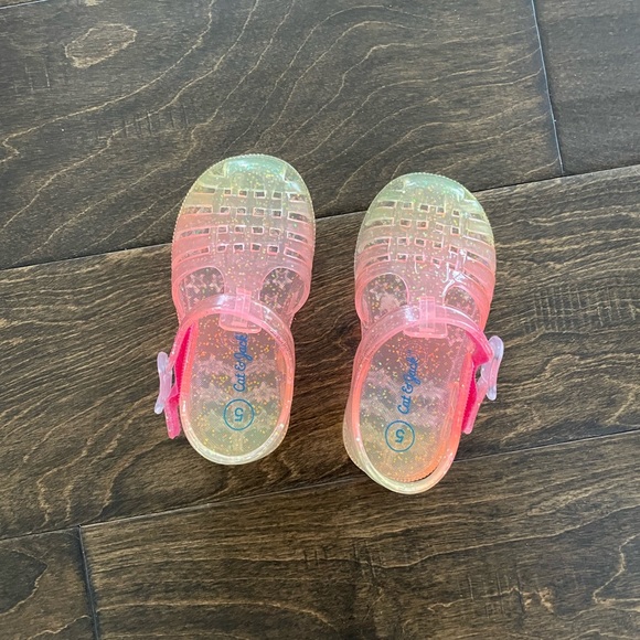 Toddler’s Cat and Jack jelly sandals 💗💛 - Picture 2 of 2